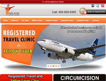Tablet Screenshot of miltonhealthcentre.com
